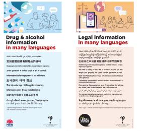 Front and back designs of multicultural DL card