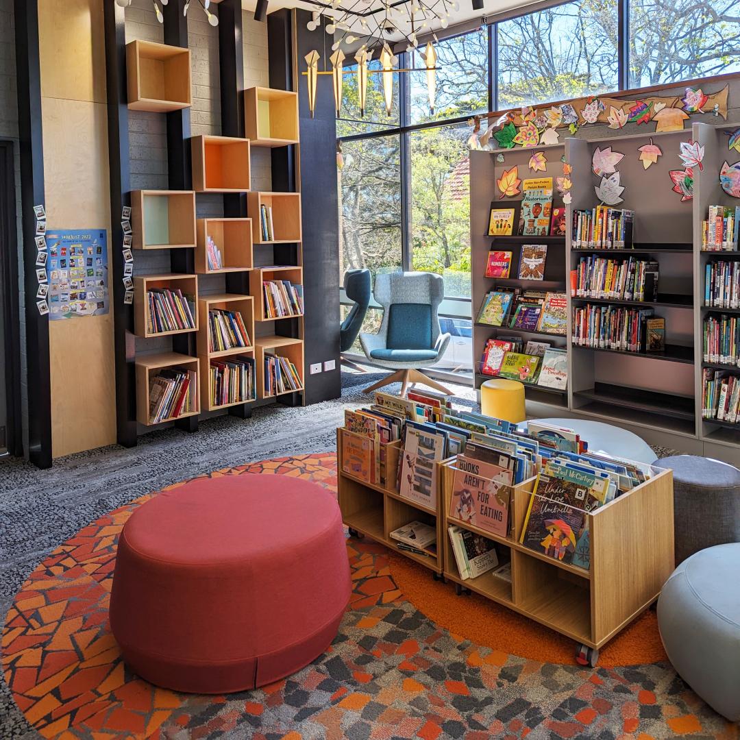 interior of springwood library childrens area